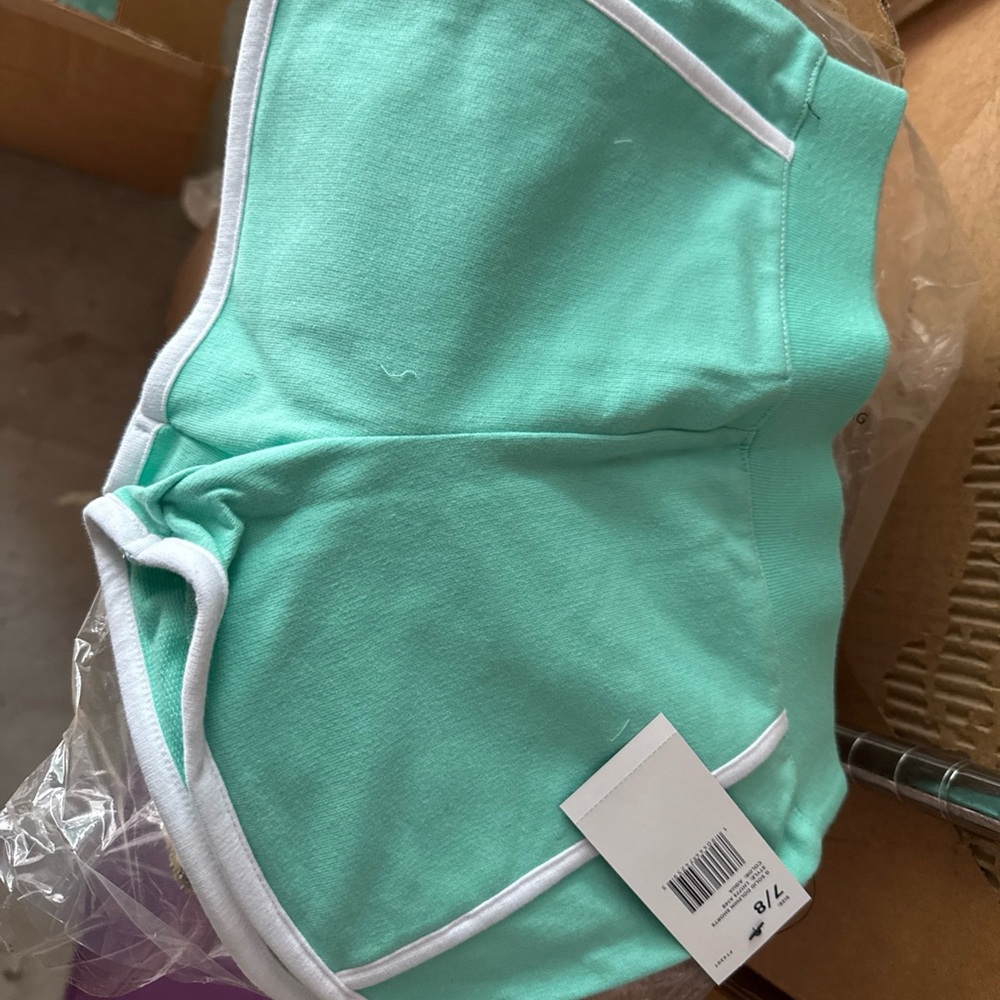 French Toast Mint Green Kids Shorts